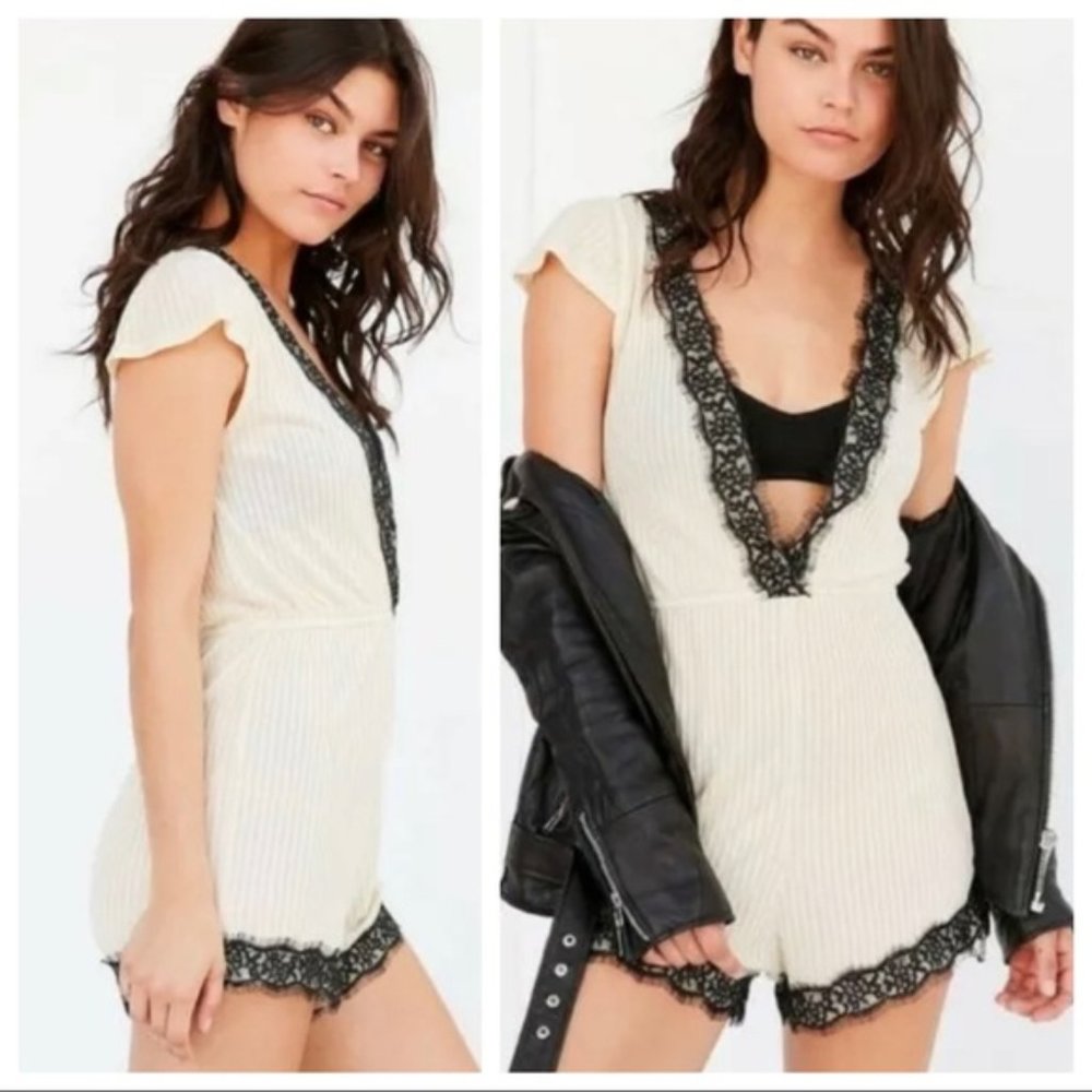 Urban Outfitters Out From Under Lace Romper - EUC